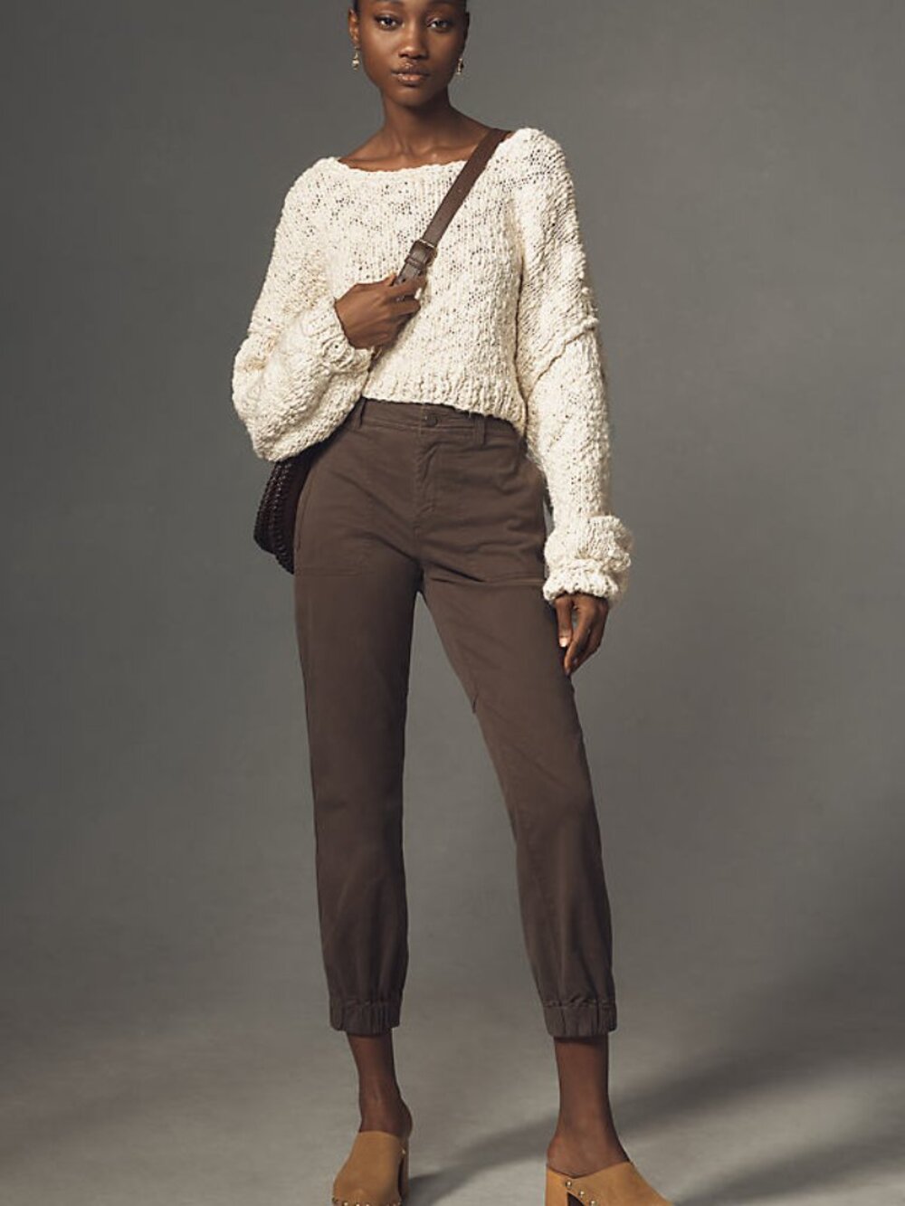 By Anthropologie The Richie Trouser Cotton Blend Jogger Utility Pant Size 12